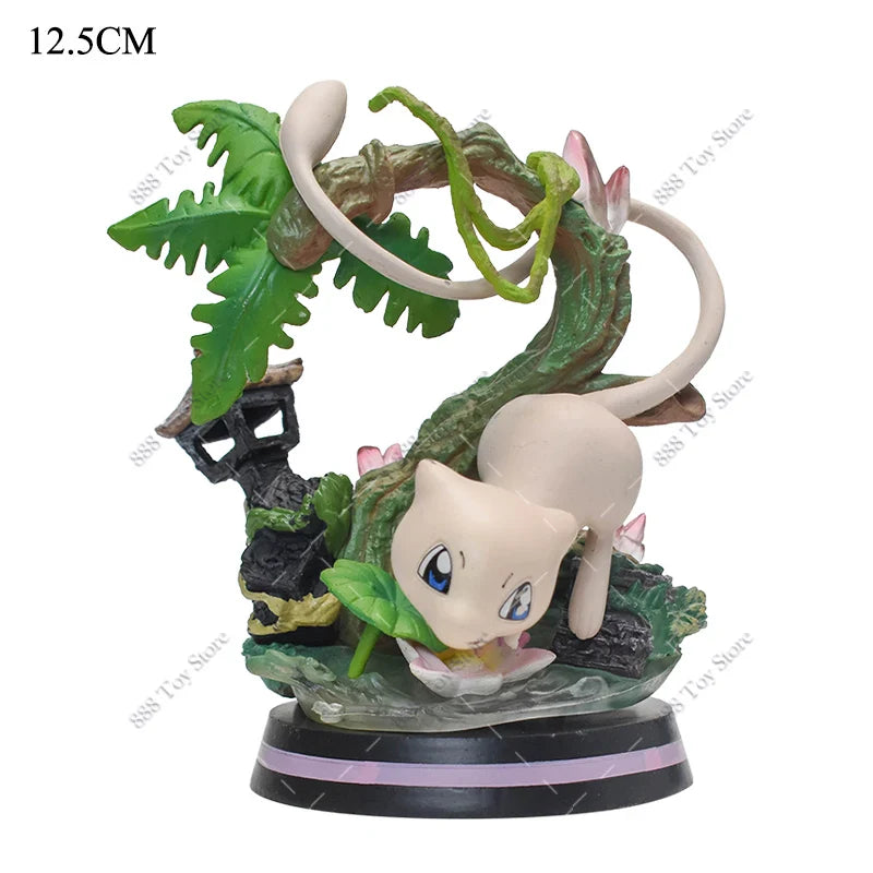 Anime Pokemon Figures Squirtle Charizard Bulbasaur Charmander Vulpix Special Effects Scene Version PVC Action Figure Model Toys