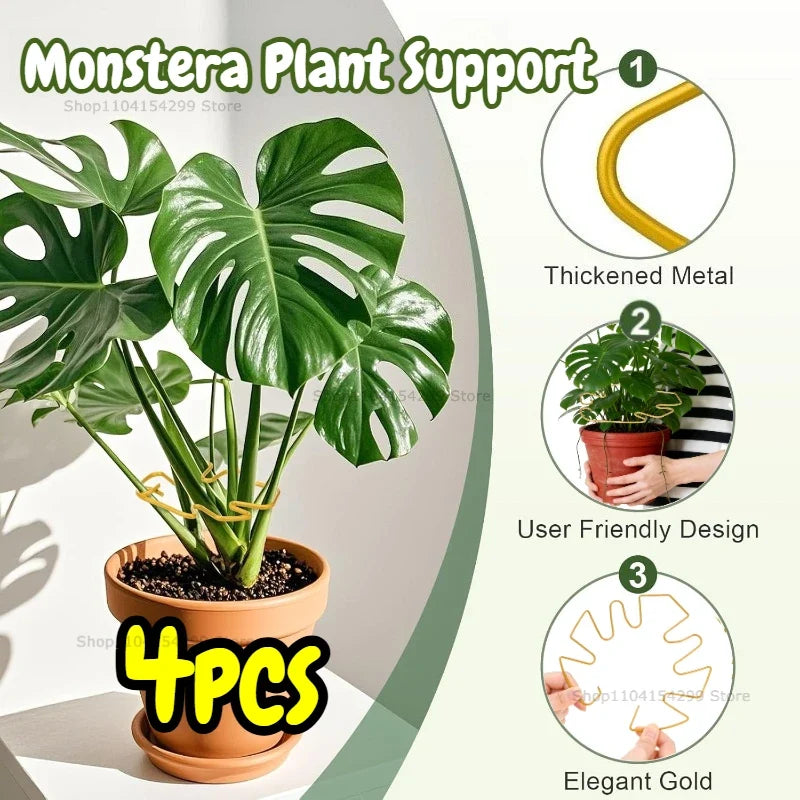 Large Monstera Plant Support Frame Sturdy Climbing Stems Leaf Stabilizer for Tall Houseplant Hanging Plant Stand Plants Holder