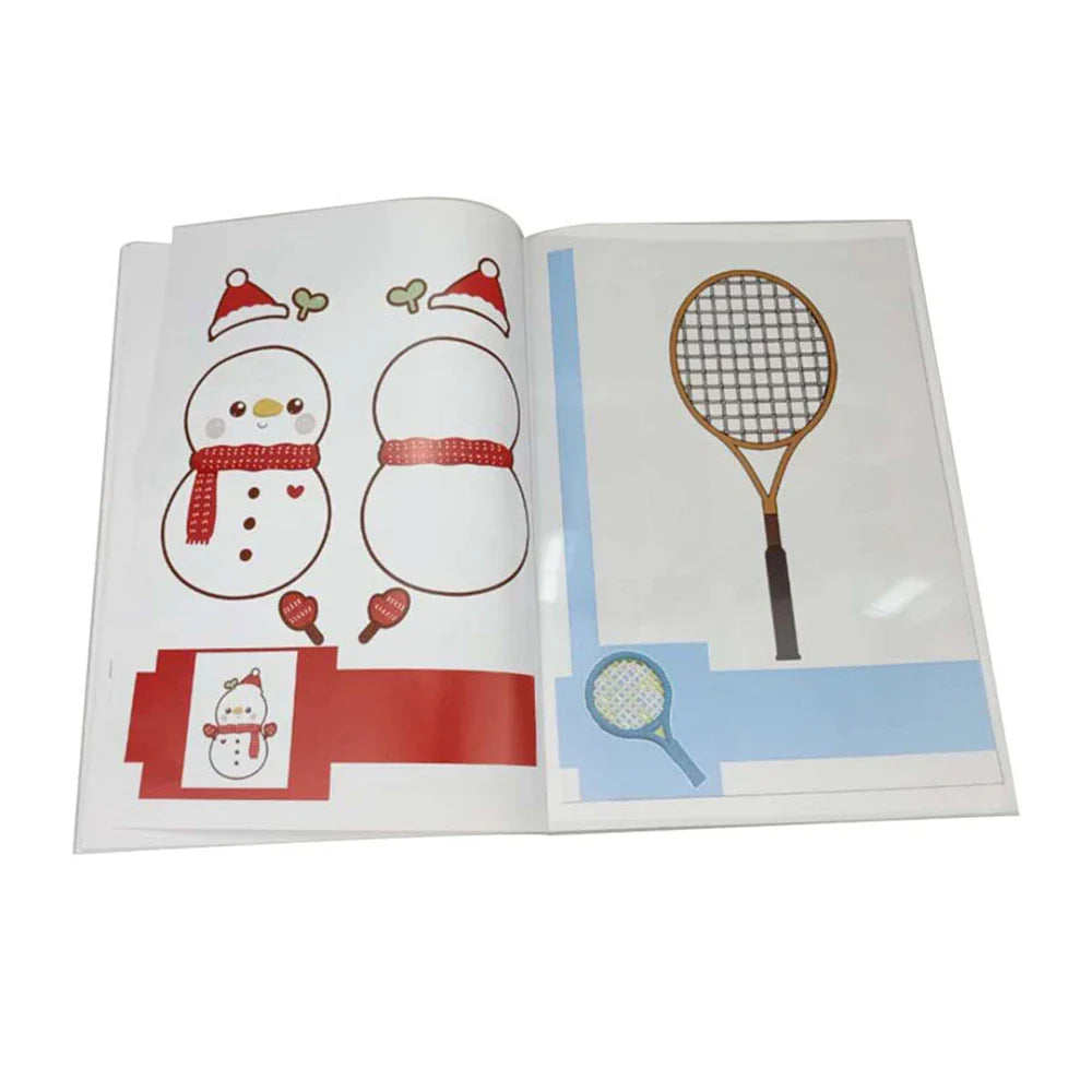3D Printing Pen Drawing Book Reusable Colorful 22/40 Patterns Thick Paper Clear Plate Painting Template for 3D Pen Kid Gifts
