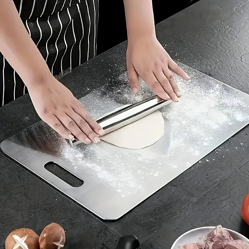 Stainless Steel 3pcs Cutting Boards -Dishwasher Safe  Kitchen Boards w/Juice Groove