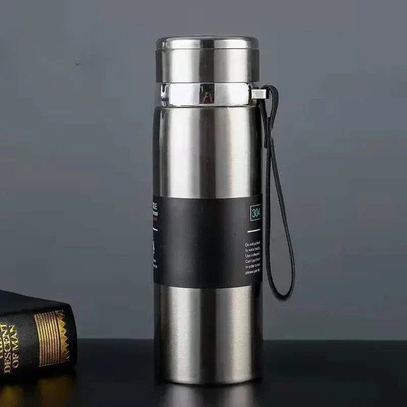 800ml Thermal Water Bottle Thermos Vacuum Flask, Double Stainless Steel Coffee, Tea Insulated Cup Leakage-proof.
