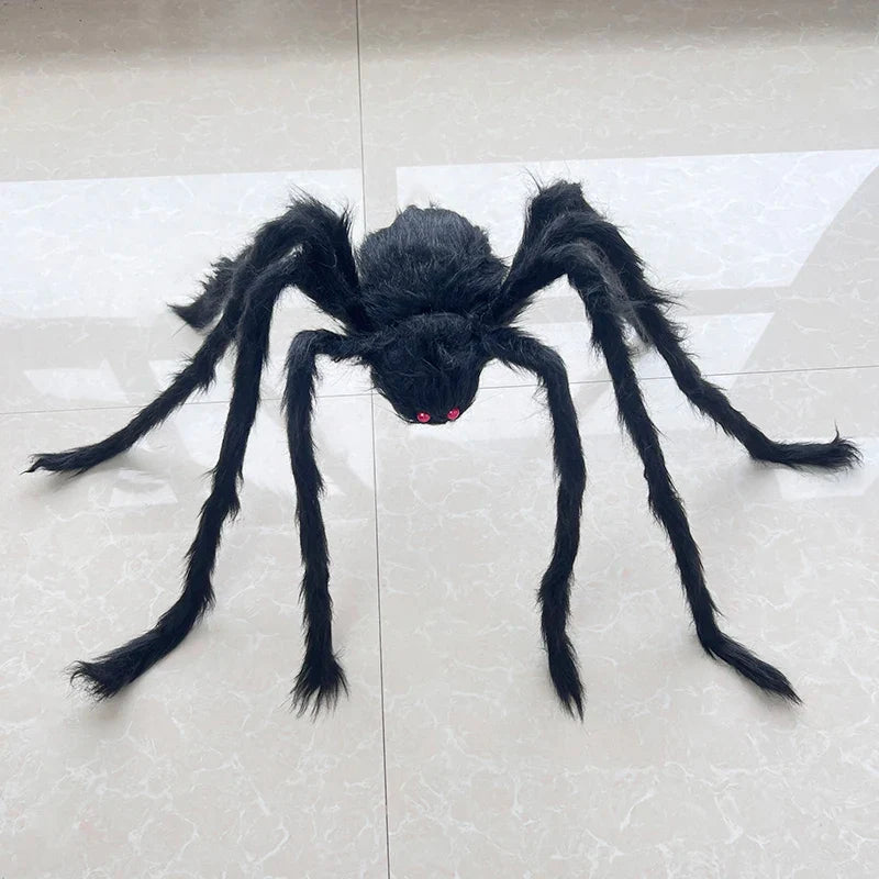 Halloween Horror Fake Spider Festival Party Outdoor Giant Plush Spider Haunted House Bar Halloween Home Decoration