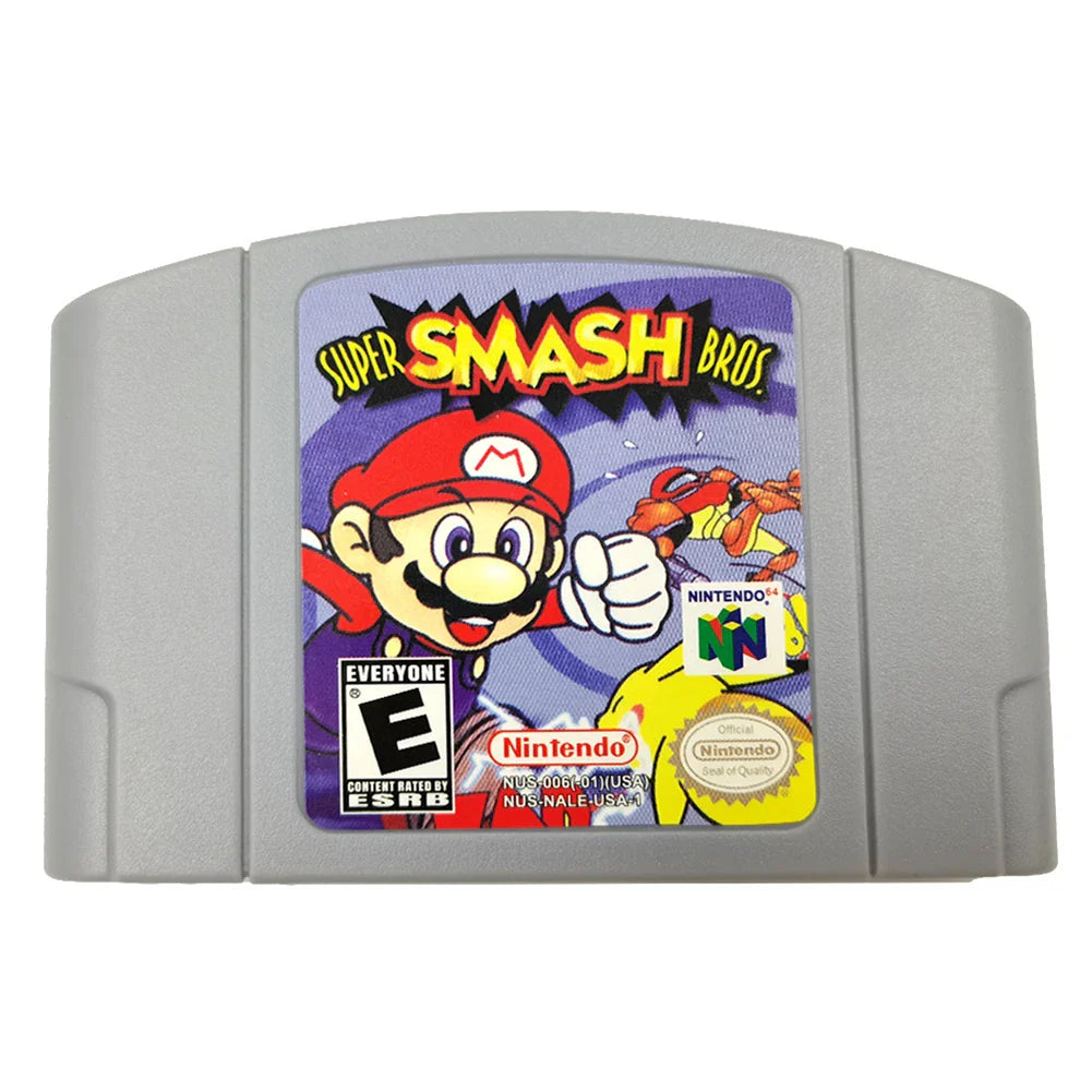 64 Bit Video Game Console US Version Toys Game Collection Cartridge N64 Series Kart Party Super Smash Bros Bad Fur Day