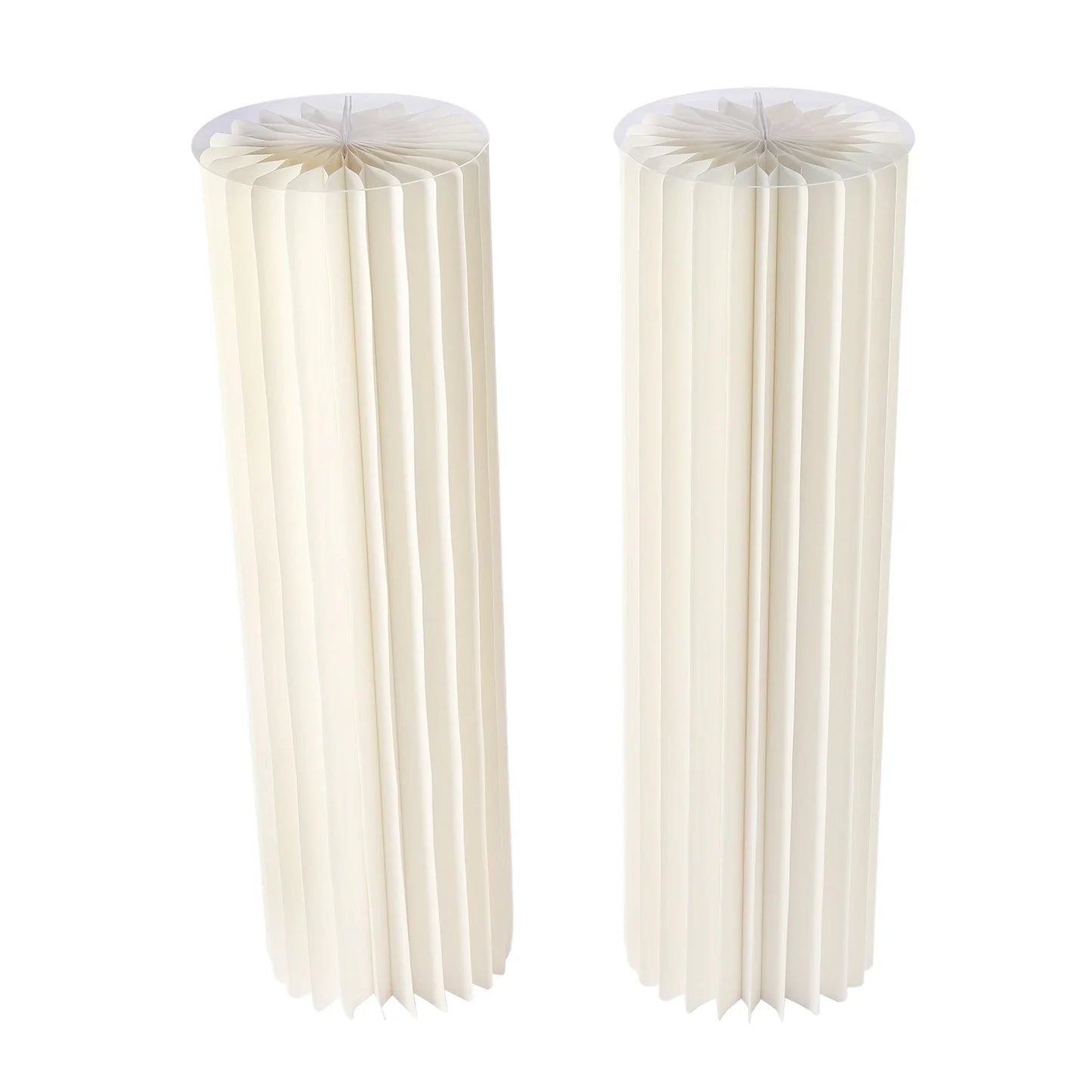 2/3/4PCS Wedding Party Flower Stand Cylinder Cardboard Centerpiece with Pvc Panels Cylinder Flowers Stand Wedding Centerpieces