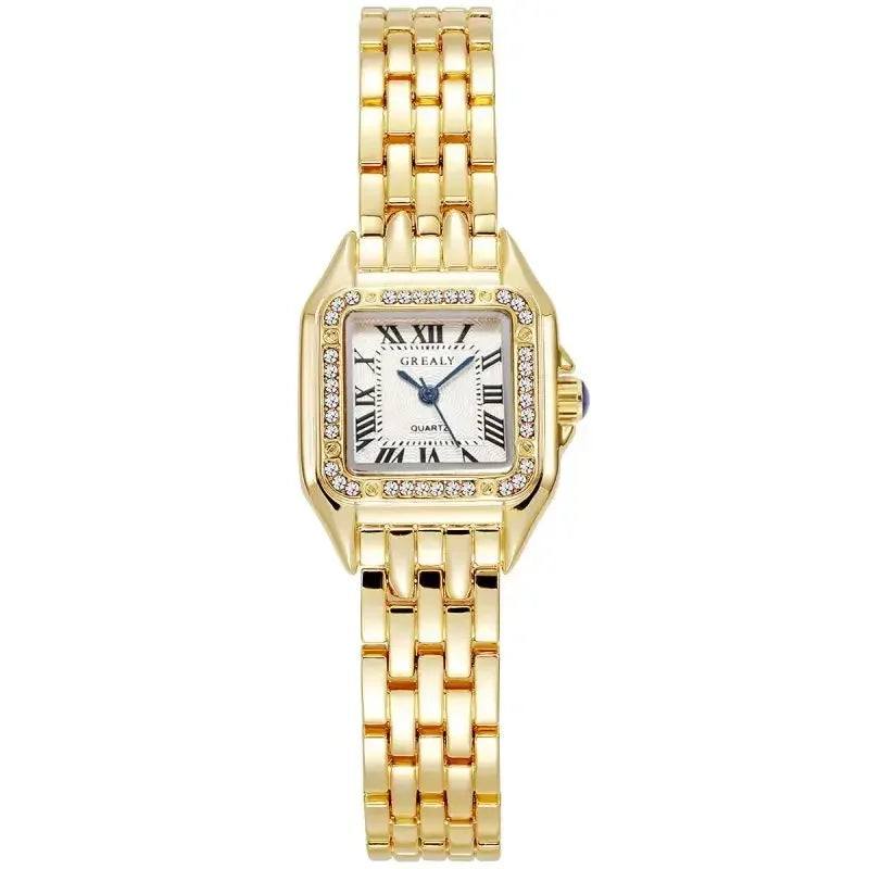 MAYZHISU Luxury Women's Watches Classic Brand Square Ladies Quartz Wristwatches Alloy Strap Business Female Clock Bracelet watch