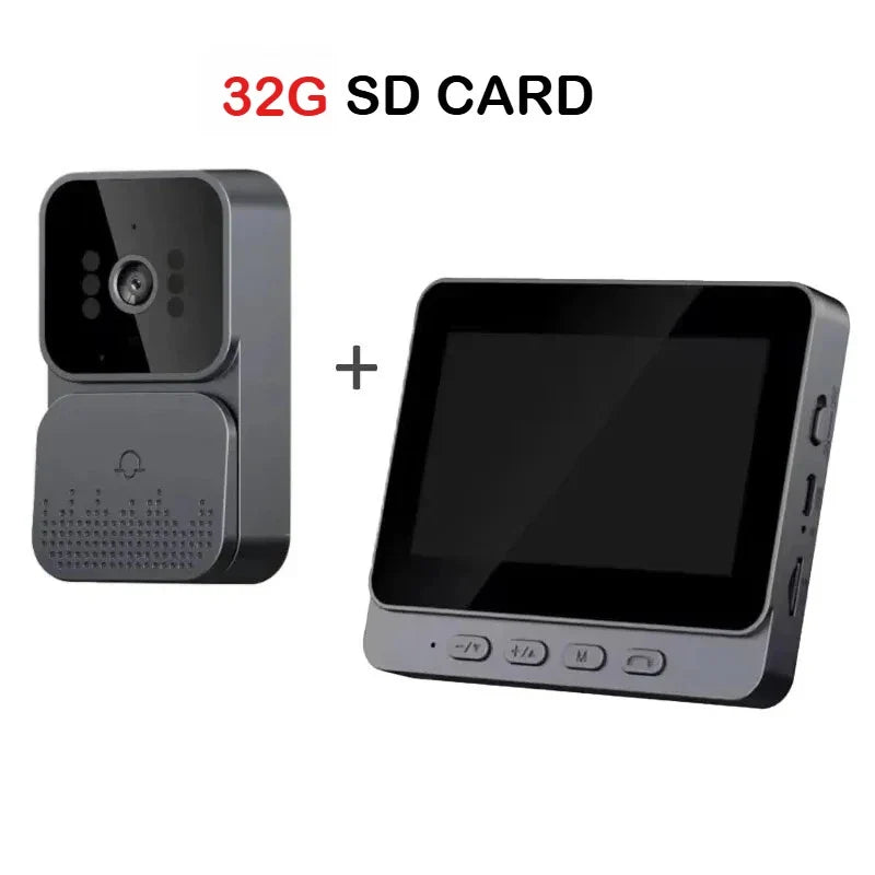 Smart WiFi 2.4G Wireless Doorbells Video Intercom Camera Inteligente Night Vision 4.3inch HD Screen For Security Home Apartment
