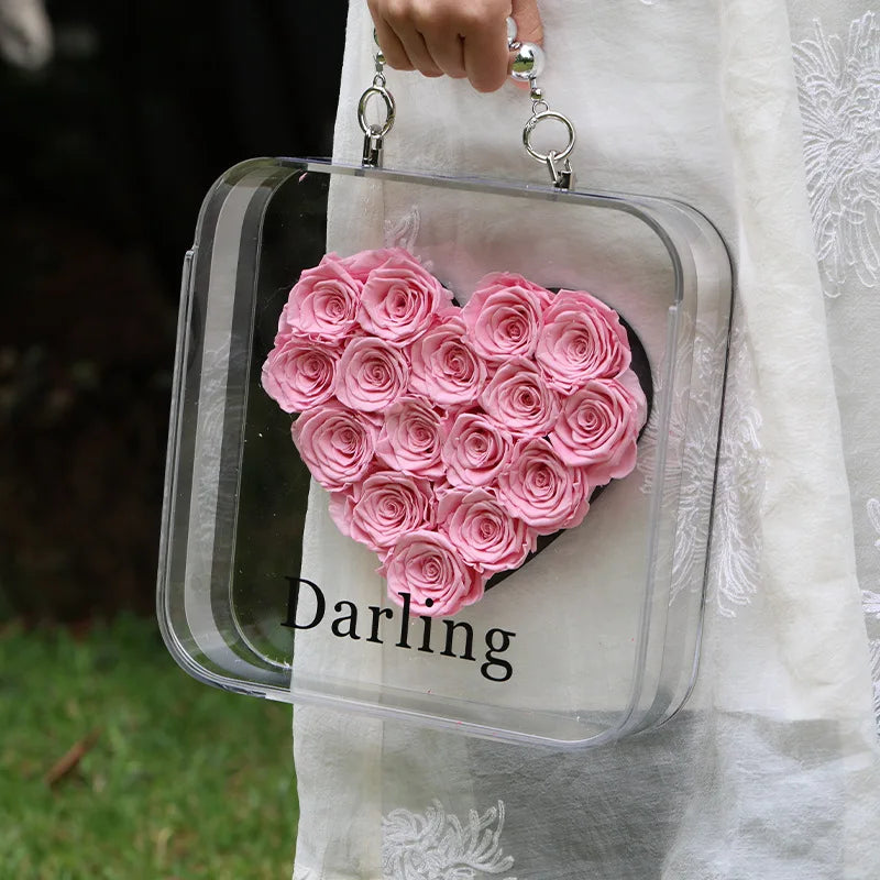 Preserved Flowers Rose Gift Box Mother's Day Graduation Season Gives Girlfriend Gives Teacher Wedding Gift Eternal Rose Flowers