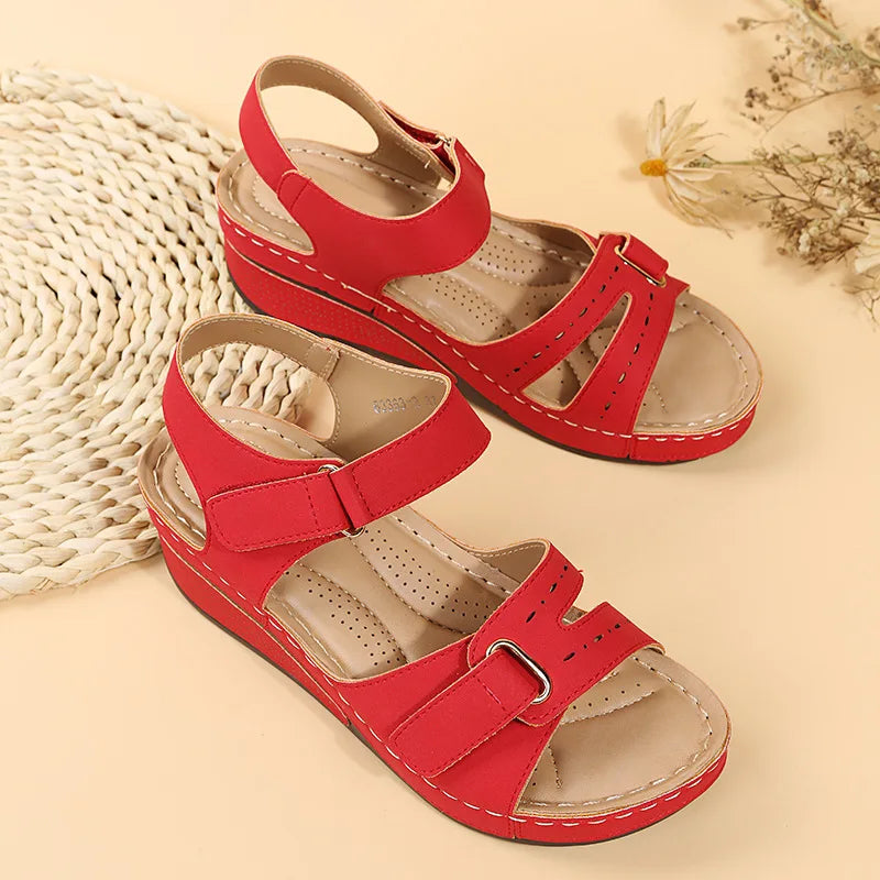 Women Sandals Soft Stitching Ladies Sandals Comfortable Flat Sandals Women Open Toe Beach Shoes Woman Footwear Sandalias Treking