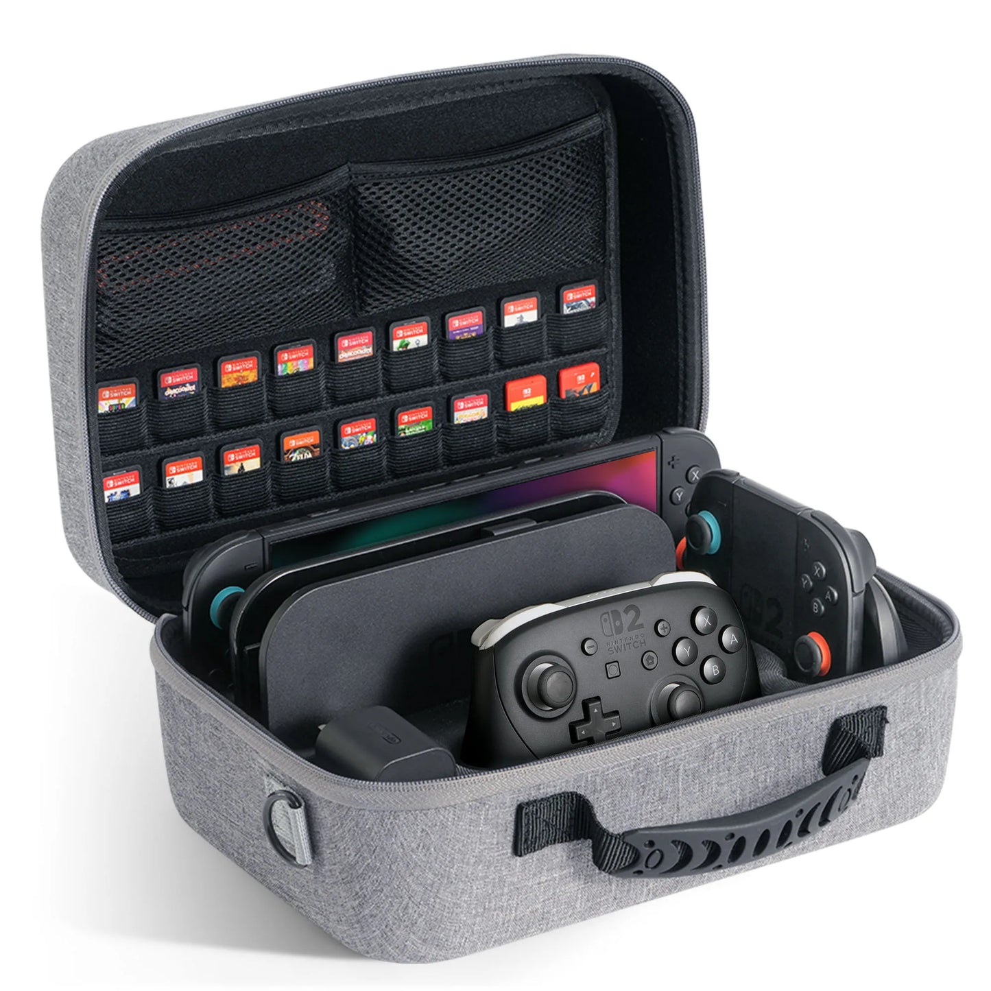 Switch 2 Travel Case Portable Storage Bag All-in-One Carrying Case Hard Shell Bag for Nintendo Switch 2 Console Game Accessories