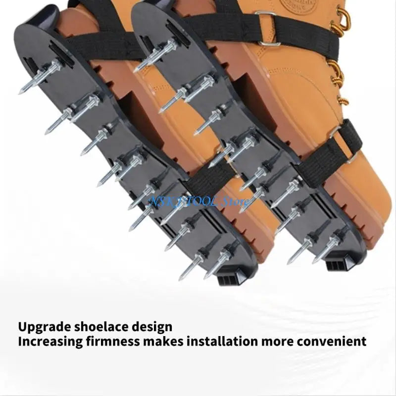 L8RC Professional Gardening Spikes Shoes Spiked Shoes For Effortless Lawn Oxygenation