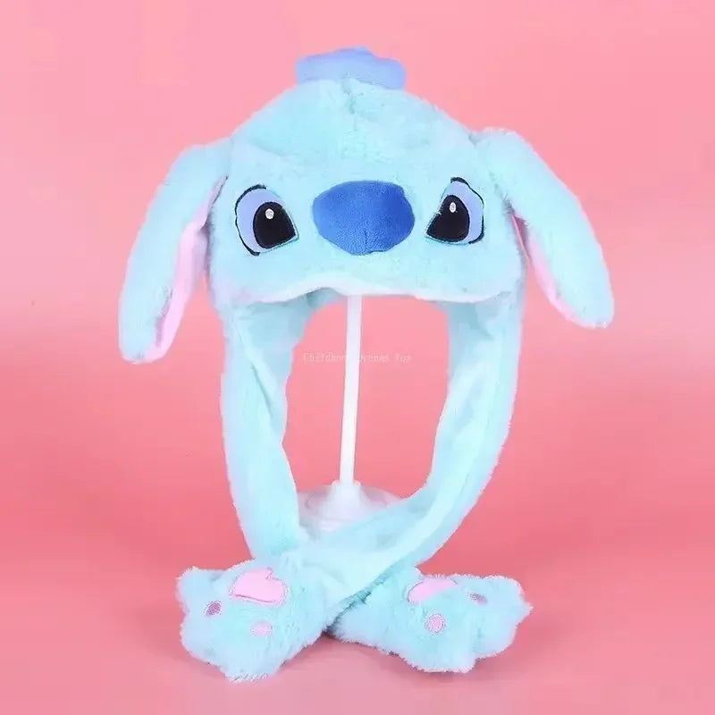 Disney Stitch Winter Pajamas Kids Sleepwear Blue Pink Stich Onesies Children Boys Girls Unisex Flannel Nightie Home Clothes Sets