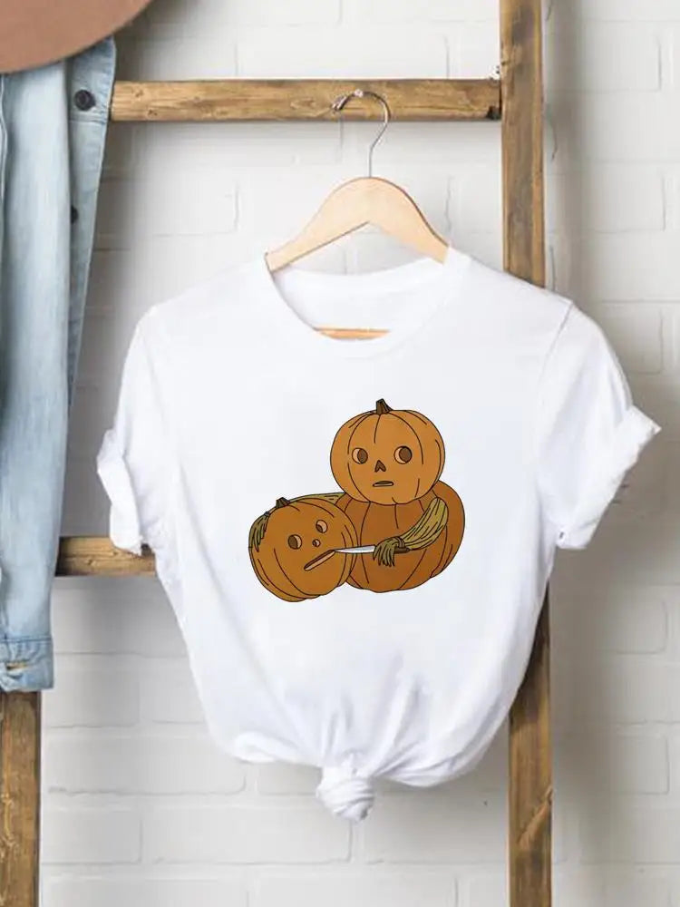 Bee Trend Style Cute Tees Clothes Halloween Thanksgiving Fall Autumn Style T Ladies Clothing Women Graphic Print T-shirts