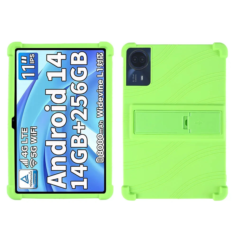 For ODEA S11 10.95inch Tablet Case Tablet Shockproof Cover Android14 Tablet Kids Soft Silicon Stand Protective Shell