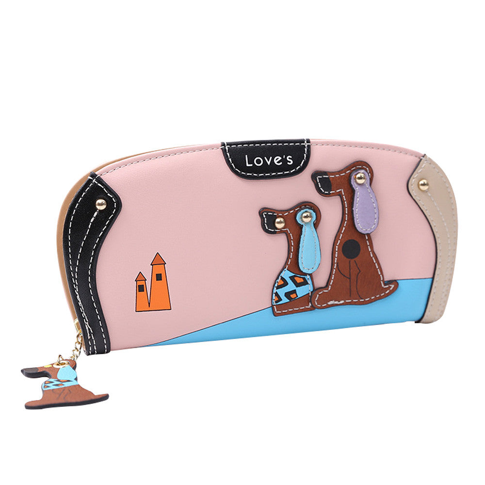 Cartoon Dog Kawaii Coin Purses Women Purse Bag Handbag Designer Wallets Famous Brand Women Wallet Zipper Hasp кошелек женский