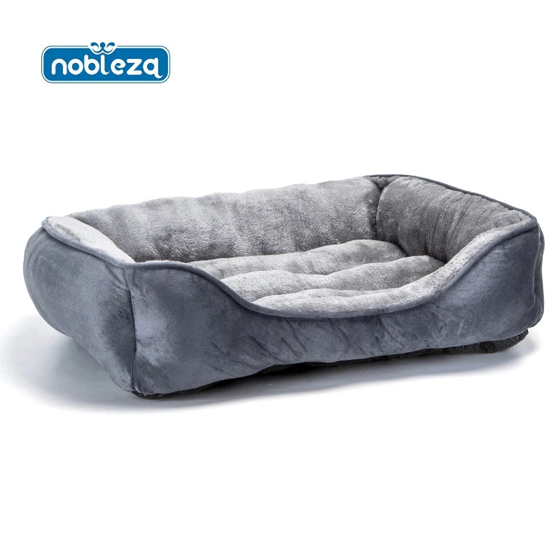 Dog Bed, Washable Dog Bed, Non-slip Medium Dog-Bed with Super Soft Fiber Fill