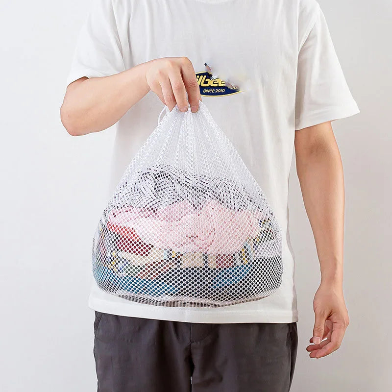 Big Size Large Washing Laundry Bag Mesh Organizer Net Dirty Bra Socks Underwear Shoe Storag Wash Machine Cover Clothes