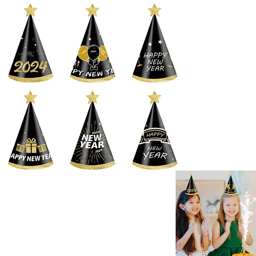 New Year 2024 number foil Balloon Hello 2024 New Year banner Balloon 2024 new year decor balloon Happy New Year Party Decoration