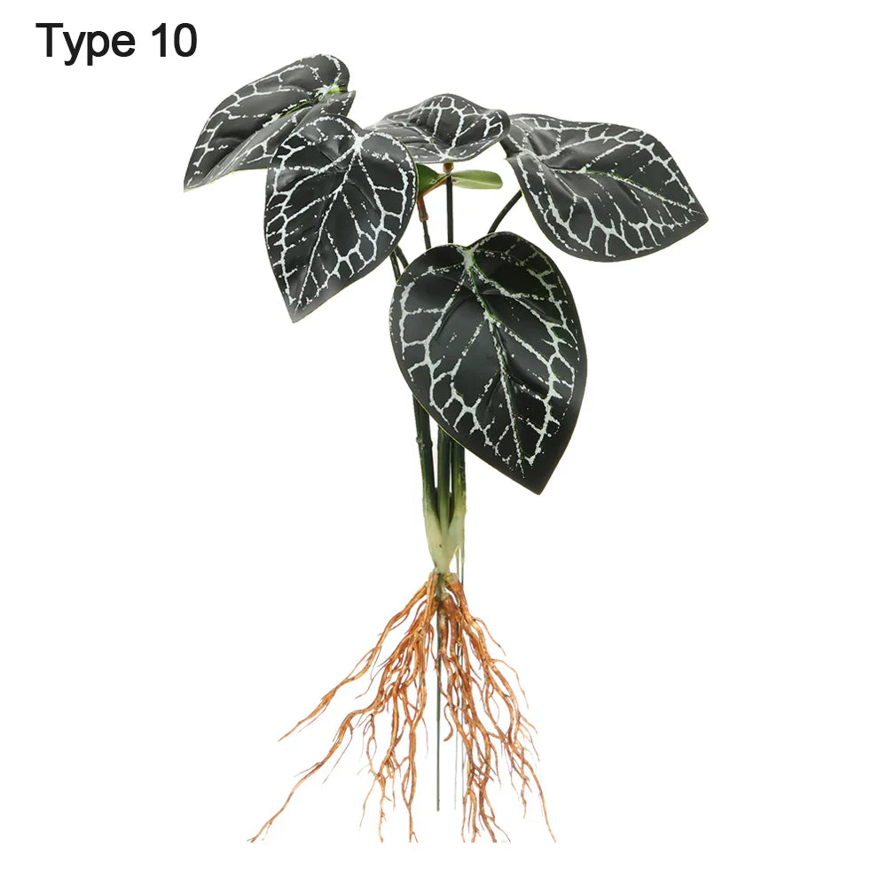 Home Decoration Desktop Ornament Party Supplies Simulation Greenery Plant Wall Artificial Hydroponic Plants With Root
