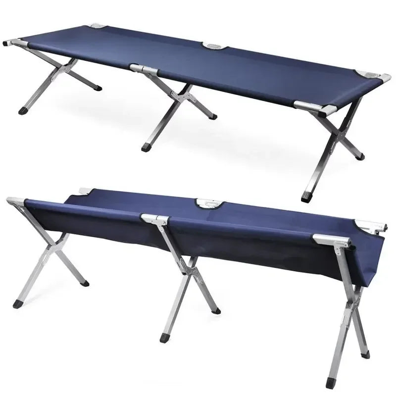 for Single Person Folding Camping Cot Bed Durable Metal Reclining Portable Foldable Camp Beds Factory Wholesale for Sale
