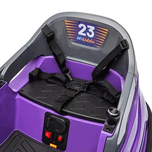 12V Car, Electric Kids Bumper Car for Toddlers 1.5-5 w/Remote Control, 3 Speeds - Purple