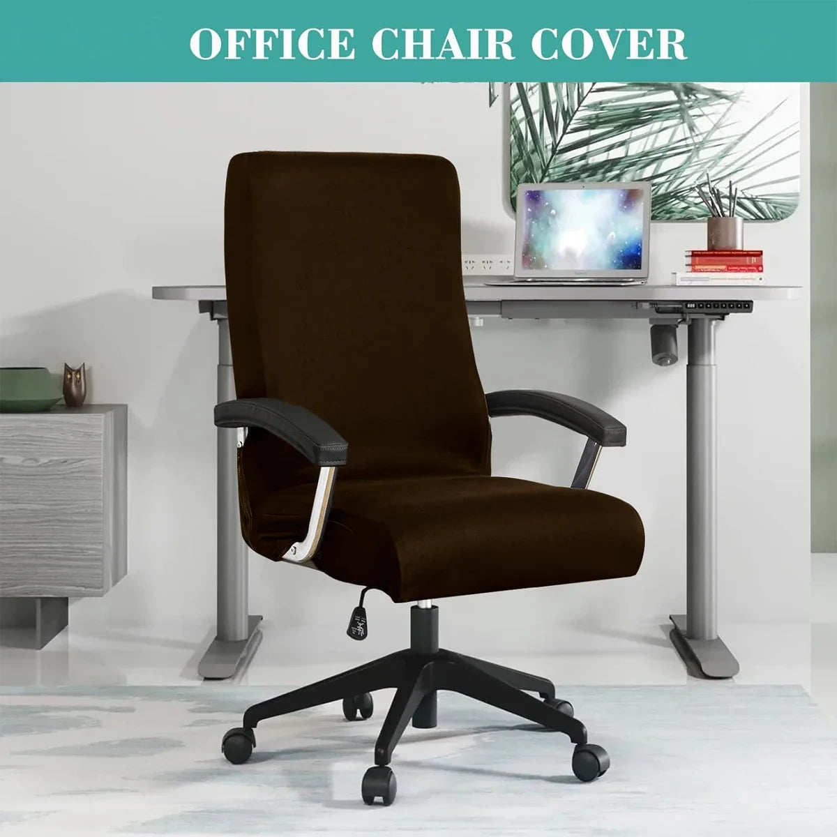 Stretch Spandex Office  Chair Covers Anti-dirty Computer Seat Chair Cover Removable Slipcovers