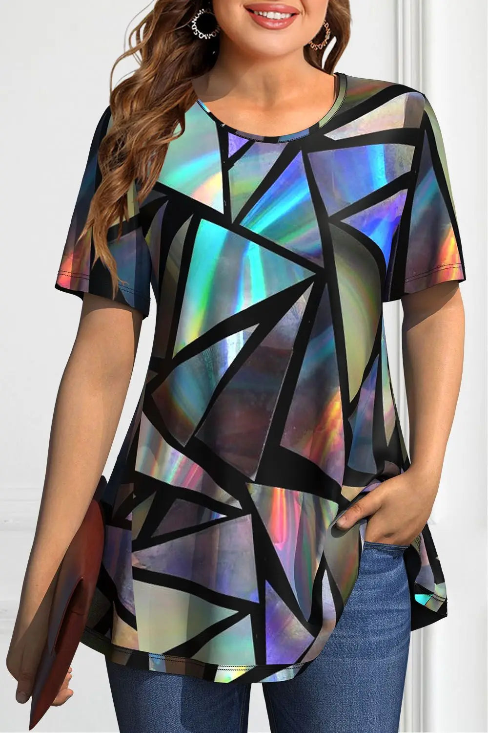 Vintage O Neck T Shirt for Women New Women's Clothes Loose Casual Short Sleeve Tee Shirt Fashion Simple Women's T-Shirt Pullover