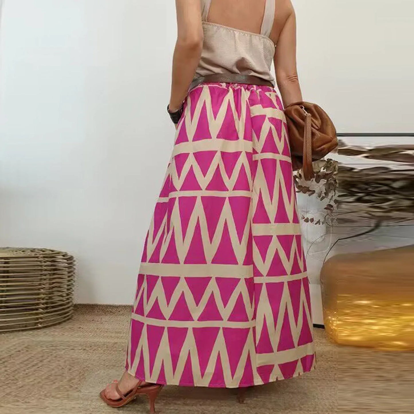 Korean Reviews Clothes Women'S Elegant High Waist Skirt Tie Front Pleated Maxi Skirts Sequin Skirt For Women Ropa De Mujer
