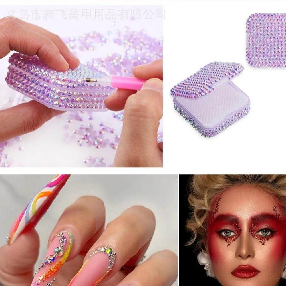Multicolor Resin Rhinestone Kit Sparkling DIY Decoration Jelly Rhinestones Diamond Art Bedazzling Rhinestones