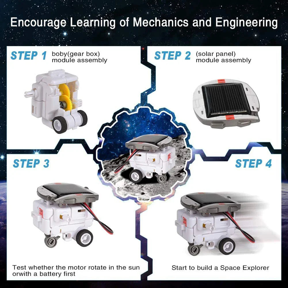 Science Experiment Solar Robot Kids Educational Toys 11 in 1 STEM Technology Gadgets Kits Learning Scientific Toys for Children
