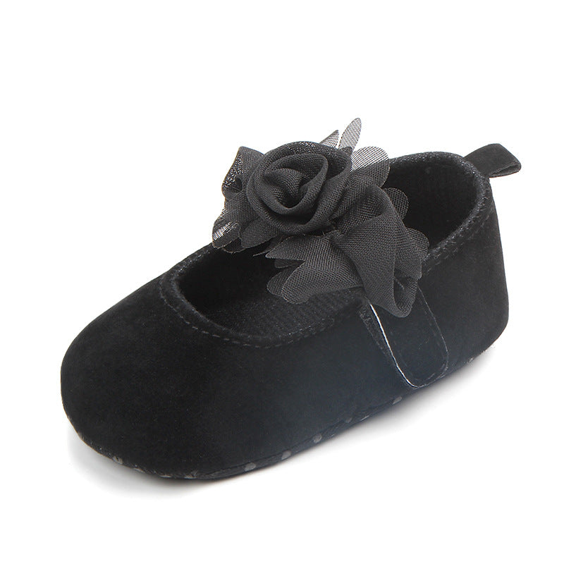 Baby Girl Shoes First Walkers Flower Pattern Fabric Cotton Shoe Unisex Non-slip Breathable Soft Bottom Toddler Crib 0-18M