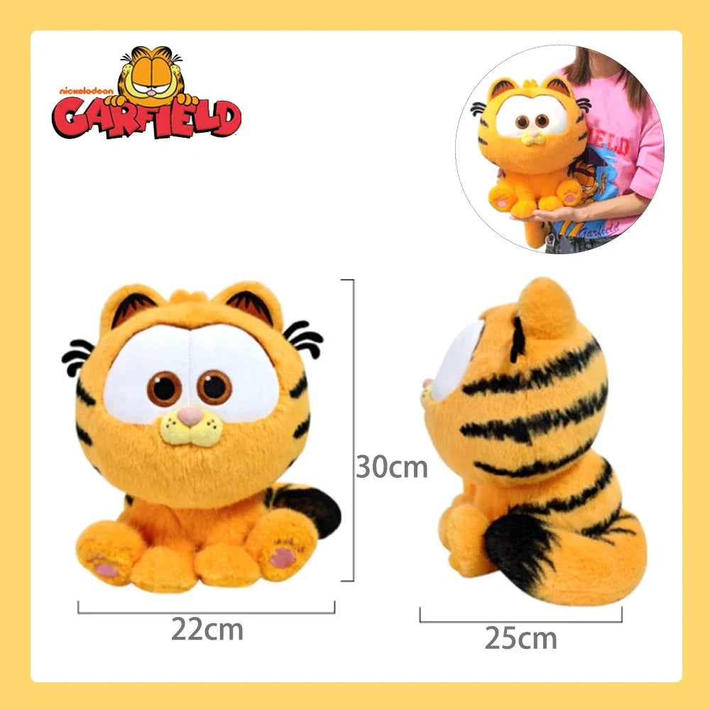19-35cm Original GARFIELD Plush Toy Big Size Odie Fluffy Stuffed Doll The Garfield Show Cartoon Anime High Quality Birthday Gift