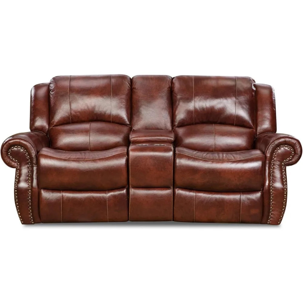 Cambridge Telluride 3 Piece Indoor Furniture Set, Deep Seating Double Reclining Sofa, Console Loveseat, and Rocker Recliner.