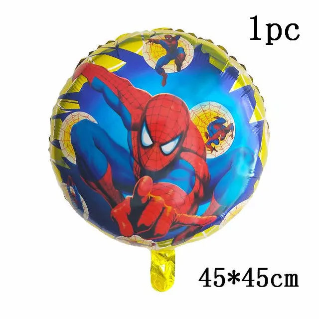 Super Hero Spiderman Foil Balloon Birthday Theme Party Decoration Baby Shower Inflatable Toy Air Globos Supplies