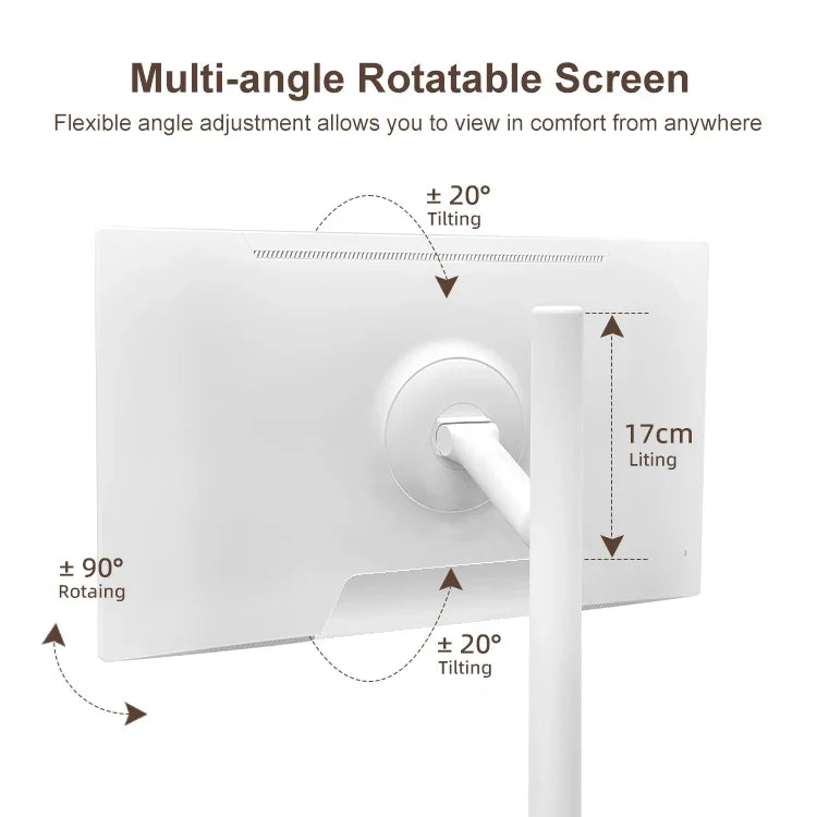 32 Inch Portable Smart TV Rotation Touch Screen Portable  Camera  Display Tablet PC Stand Wheels Television Rechargeable
