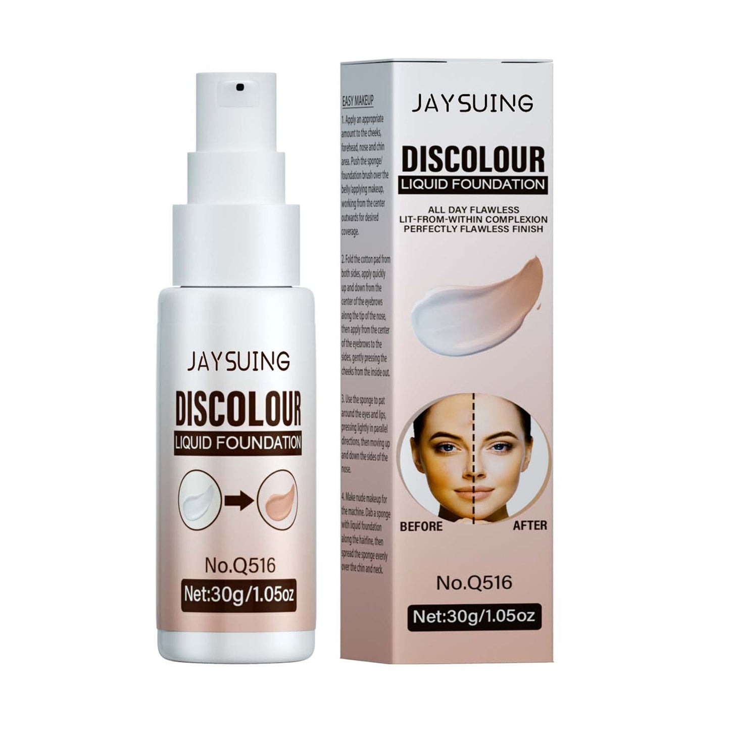 Liquid Foundation For Women Moisturizing BB Cream Makeup Cosmetic With Color-Matching Formula Infallible Concealer Liquid Cream