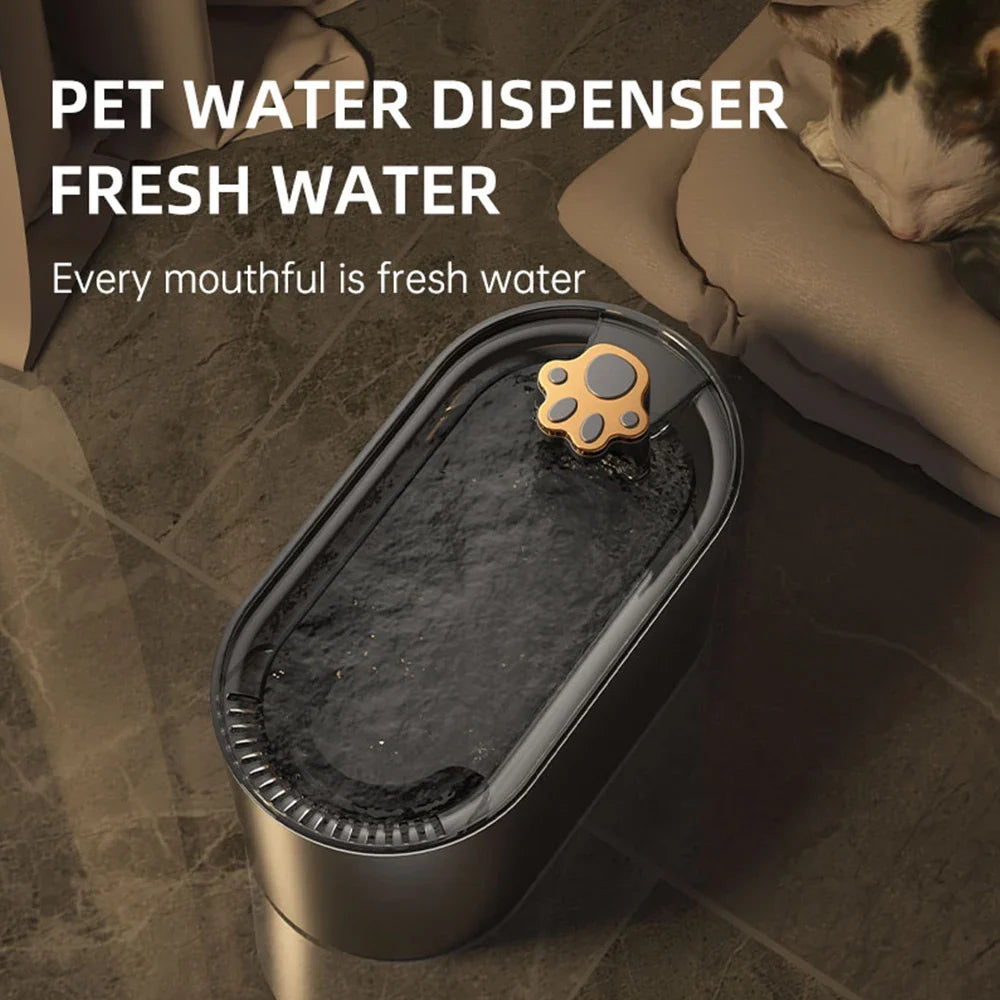 Pets Water Fountain Intelligent Water Dispenser USB Electric Mute Cat Drinker 3L LED Light Ultra-Quiet Pet Automatic Drinker