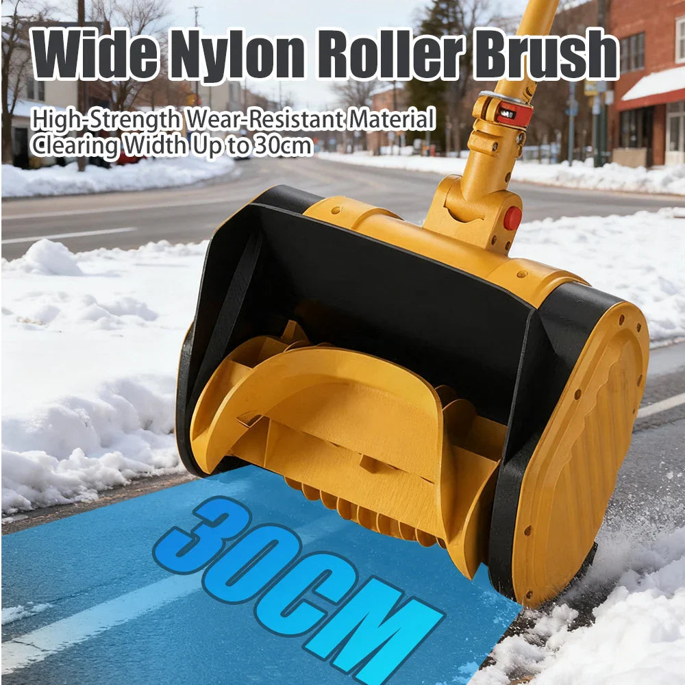 1200W Electric Battery-Powered Snow Blower, High Power Portable Clearing Machine.