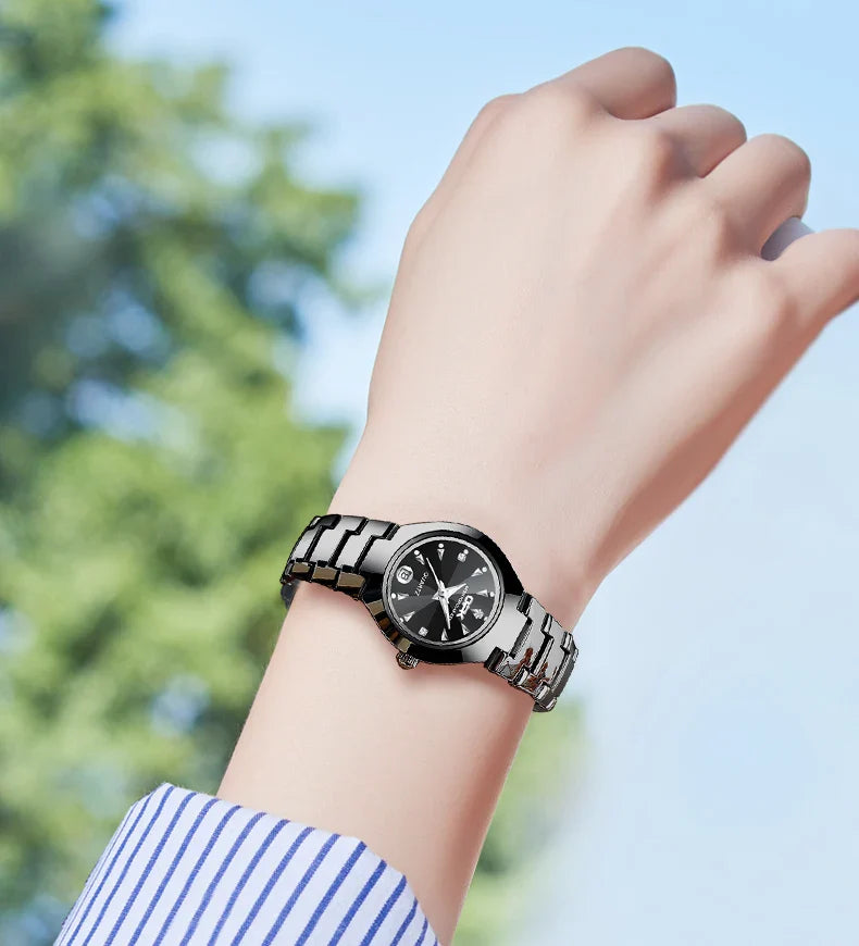 OPK 8105 Women's Watches Luxury  Original Wristwatch for Girl Waterproof Luminous Ladies Watch Fashionable Zircon Scale Date