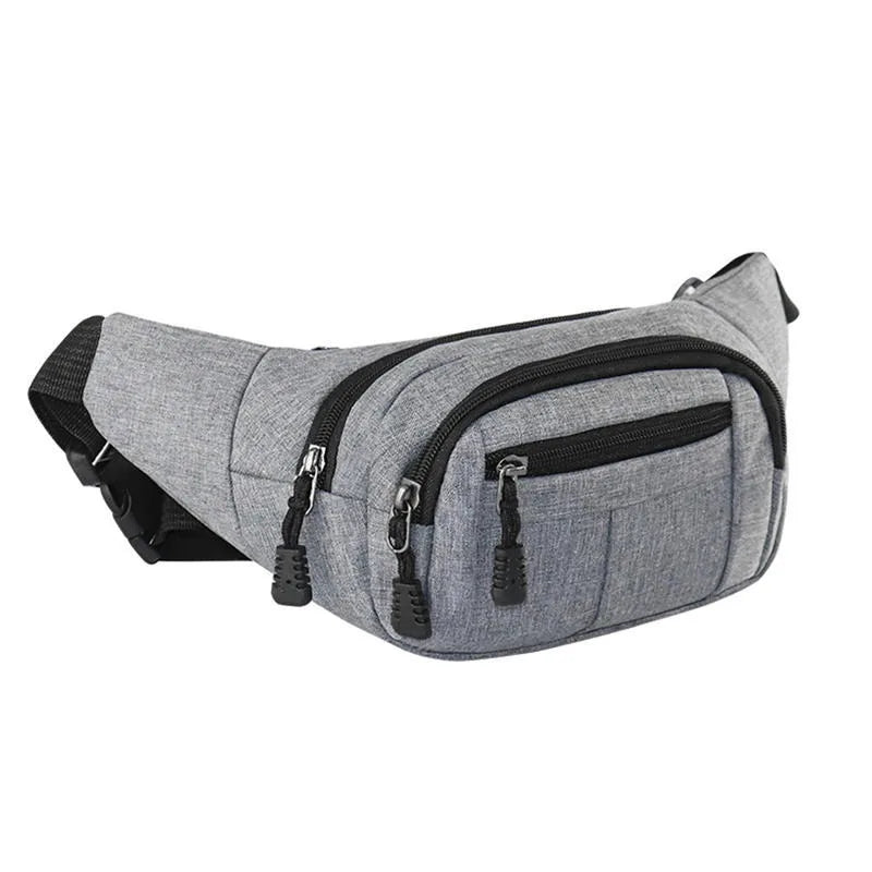 Men's Breast Package Waterproof  Sports Bag  Crossbody Banana Bag