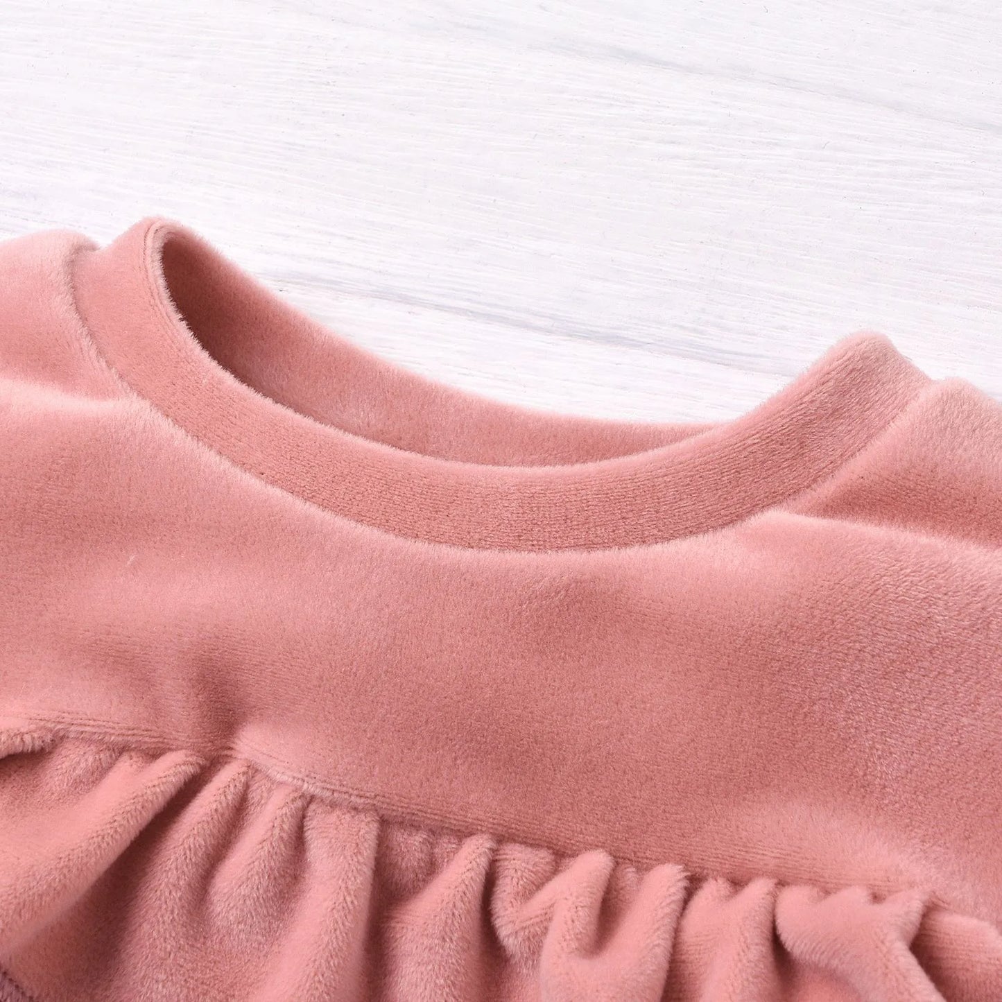 2Pcs Newborn Infant Baby Clothes Girls Clothes Sets Solid Color Long Sleeve Sets 6 12 24 Months