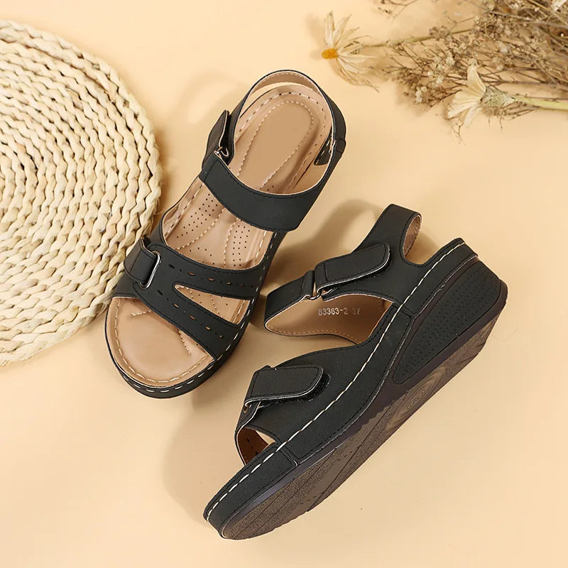Women Sandals Soft Stitching Ladies Sandals Comfortable Flat Sandals Women Open Toe Beach Shoes Woman Footwear Sandalias Treking