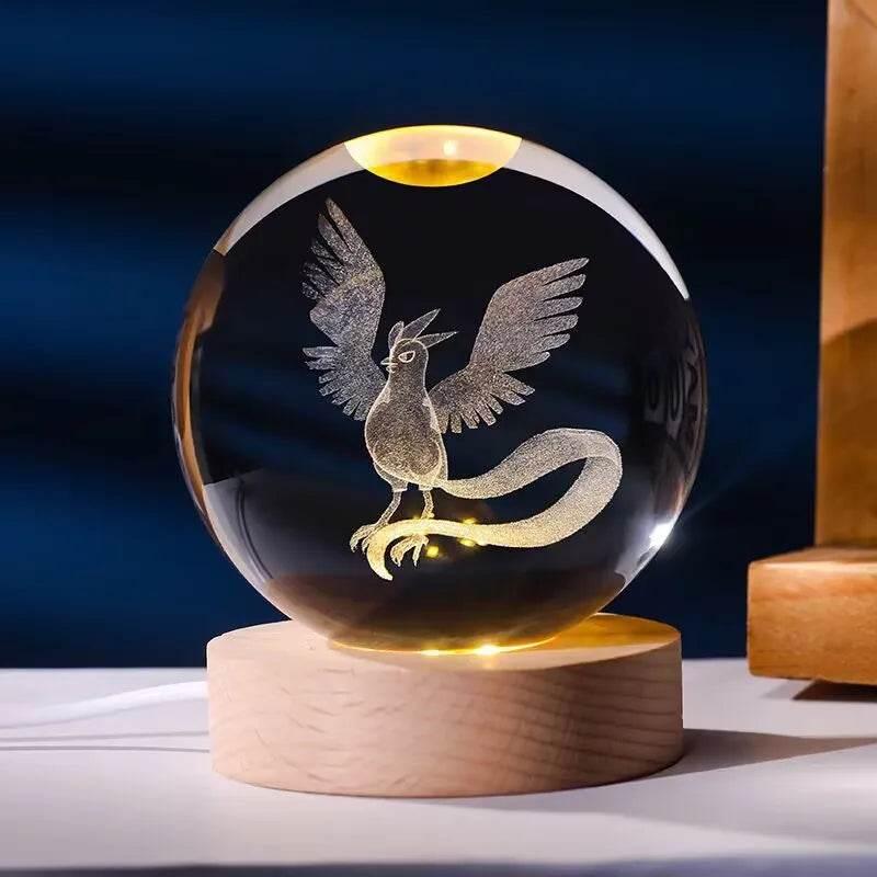 Decorative Crystal Ball 3D Figures Night Light