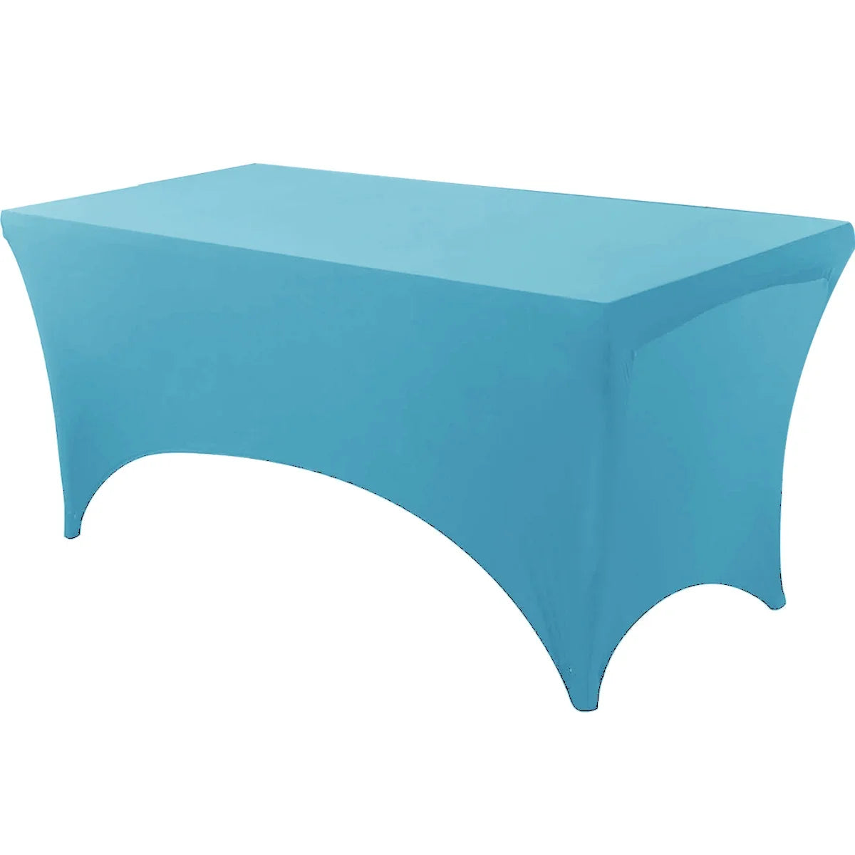 Spandex Tablecloth Tight Fitted Washable and Wrinkle Resistant Stretch Rectangular Patio Table Cover for Event Wedding Parties