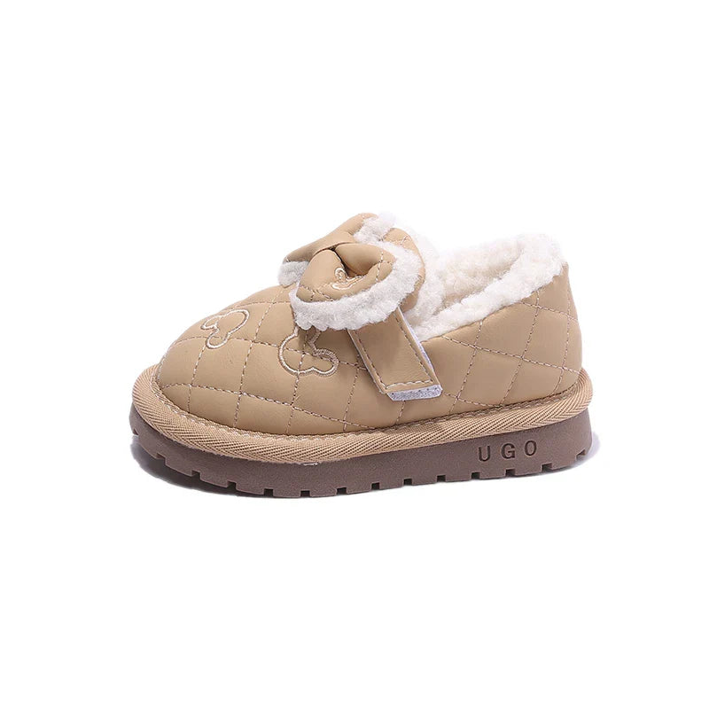 Children's Cotton Shoes 1-8 Years Old Padded Thickened Boys Girls Walking Shoes Autumn Winter Flat Non-slip Kid Baby Snow Boots