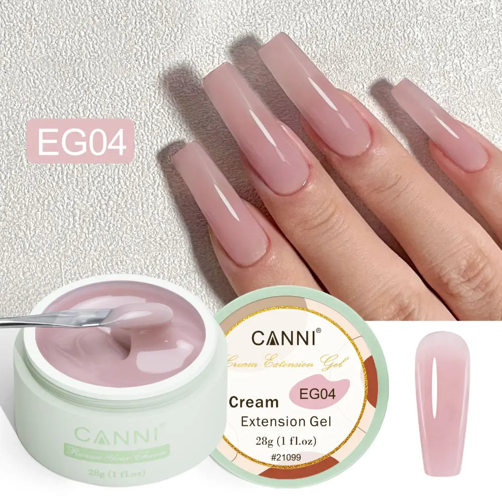 CANNI NEW 28g Cream Extension Gel White Clear French Nail Art DIY For Quick Prolong Nails Finger Form Manicure Tips Tools