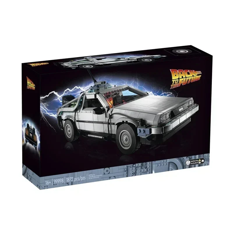 10300 DeLorean Back to the Future Time DMC-12 Machine Sport Car Building Blocks Fit Bricks Toys for Children Chritmas Gift Set