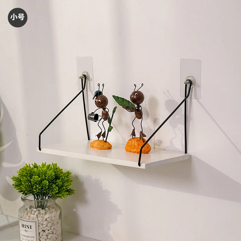 Nordic Wooden Wall Hanging Shelves Living Room Decor Display Stand Home Wall Decoration Bedroom Storage Shelf
