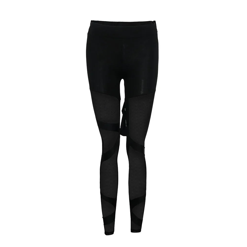 Women Fashion Fitness Slim Push Up Leggings High Elasticity Spliced Grenadine Leggings Gym Active Pants Elastic Trousers Jegging