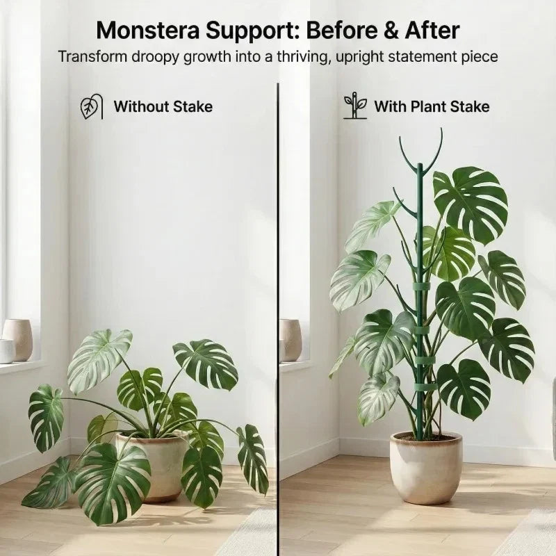 Potted Plant Support Piles Stackable Gardening Green Support Frame Climbing Vine Bonsai Fixing Rods Stakes Holder Support Racks