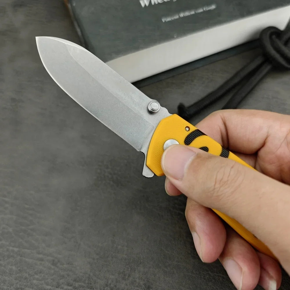 Folding Knife G10 Handle Outdoor Hiking Mountaineering Fishing Camping Multi-functional EDC Tool